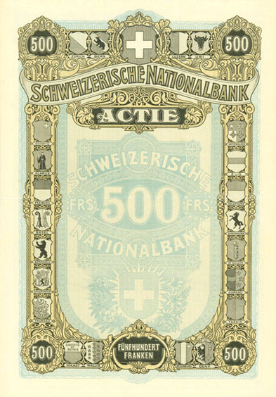 «Schweizerische Nationalbank Entwurf»